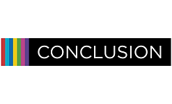 Conclusion logo on black background