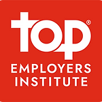 TOP employers institute logo on red background
