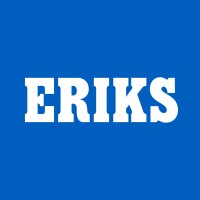 Eriks logo on blue background